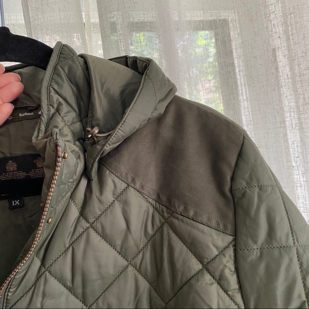 NEW! Barbour Olive Burne Quilt Jacket - Picture 8 of 11